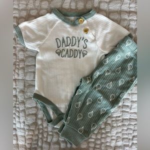 Baby Boy Short Sleeve Onesie Outfit